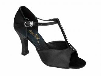 dansschoenen satijn zwart  